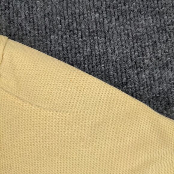 Polo by Ralph Lauren Mens Polo Shirt Yellow Large Short Sleeve Hi Lo Hem Cotton - Picture 7 of 15